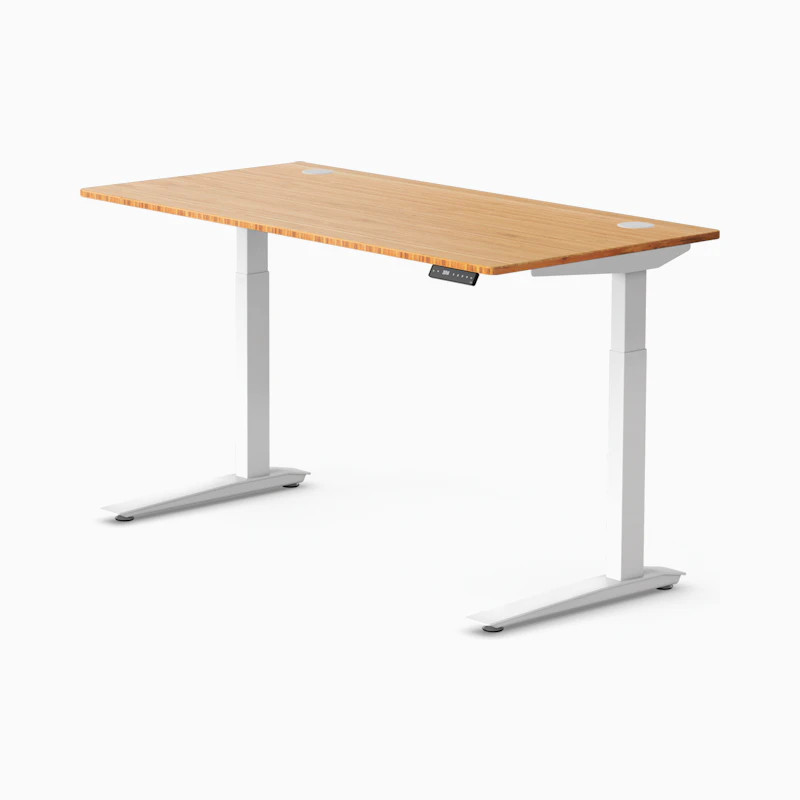 Jarvis Bamboo Standing Desk, Rectangle – Herman Miller | Herman Miller