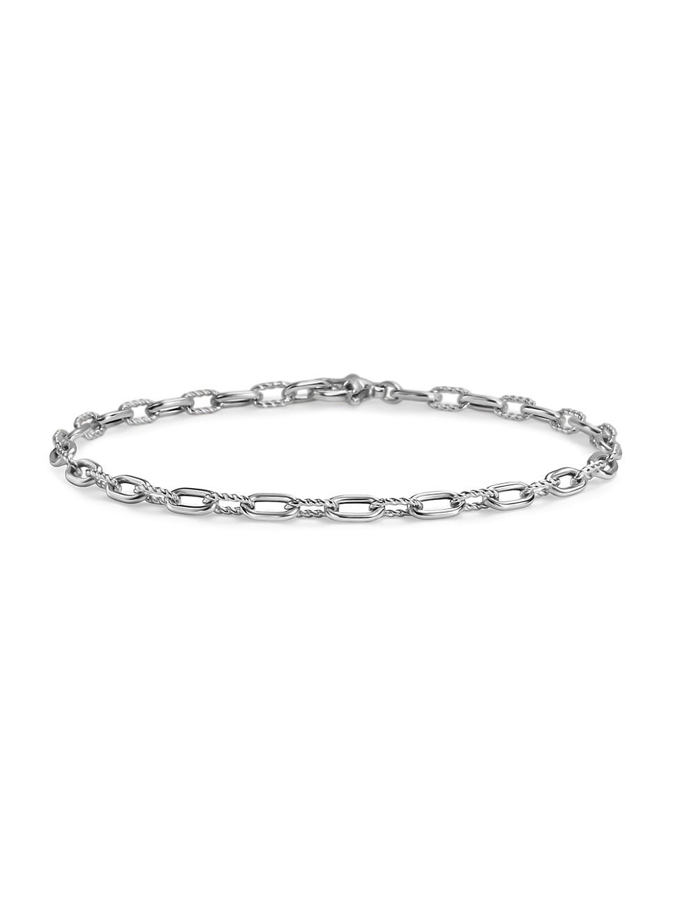 Women's DY Madison Chain Bracelet in Sterling Silver, 3mm - Silver - Size Medium | Saks Fifth Avenue