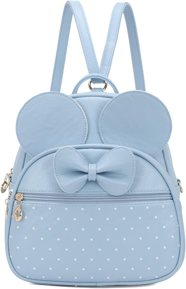 KL928 Girls Mini Backpack Bowknot Polka Dot Cute Daypacks Convertible Shoulder Bag Purse for Wome... | Amazon (US)