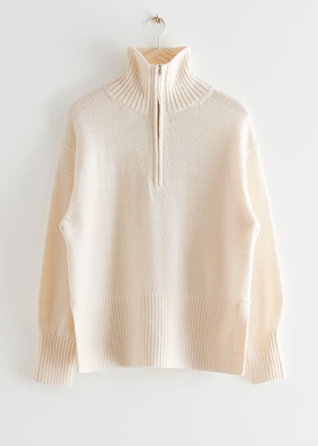 Oversized Half-Zip Sweater | & Other Stories US