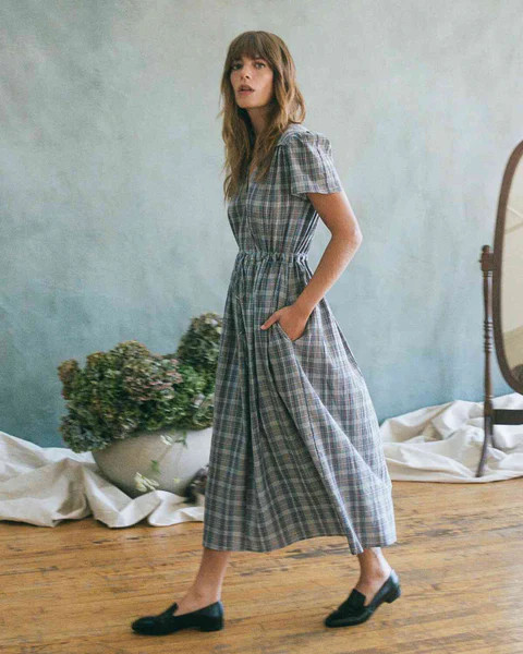 The Dawn Dress | Azure Hunter Plaid | Christy Dawn