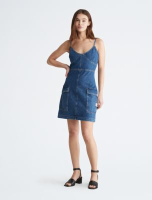 Utility Denim Tank Dress | Calvin Klein | Calvin Klein (US)
