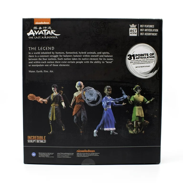 Fold Avatar Elemental Action Figures, with High-Quality ABS/PVC 4 Piece - Walmart.com | Walmart (US)