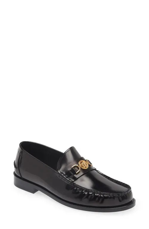 Versace Medusa '95 Loafer in 1B00V-Black-Versace Gold at Nordstrom, Size 9.5Us | Nordstrom