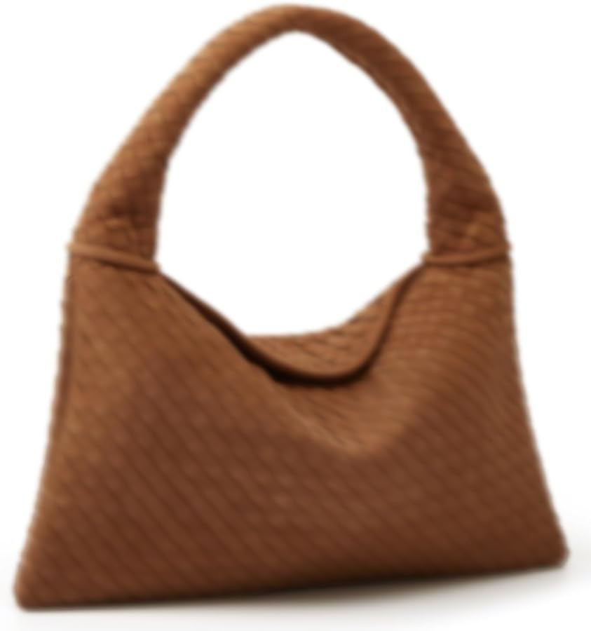 Slouchy Woven Suede Hobo Bags Women Trendy Suede Purse Crossbody Crescent Shoulder Satchel Work B... | Amazon (US)