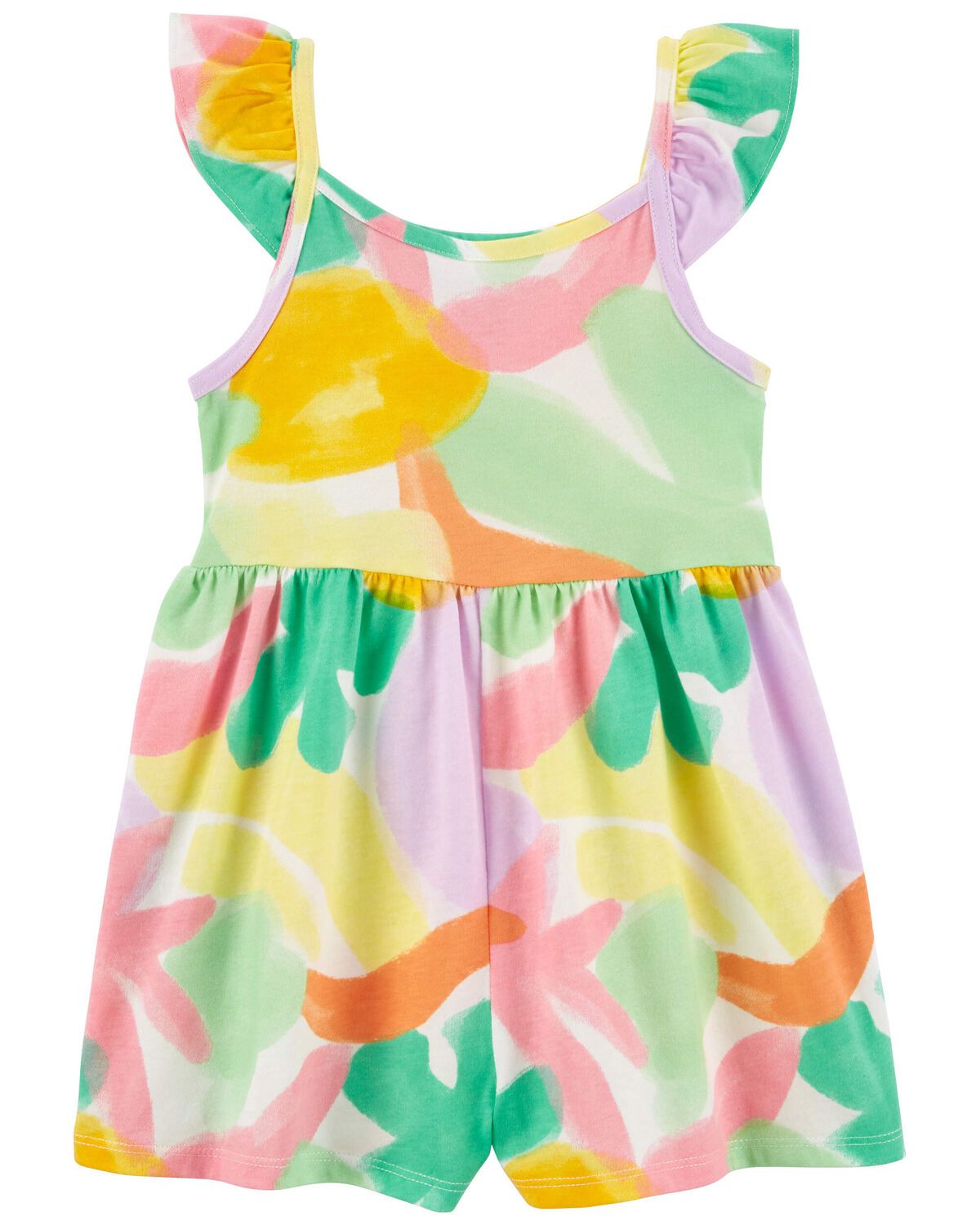 Toddler Abstract Print Cotton Romper | Carter's