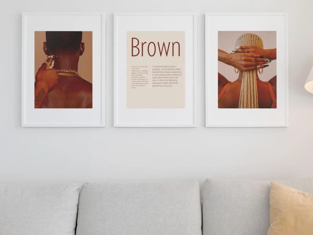 Printable Wall Art 3 piece Black People Wall Decor Black Women Art Black Girl Magic Melanin Wall ... | Etsy (US)