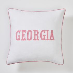 Bespoke Embroidered Pillow | Mark and Graham