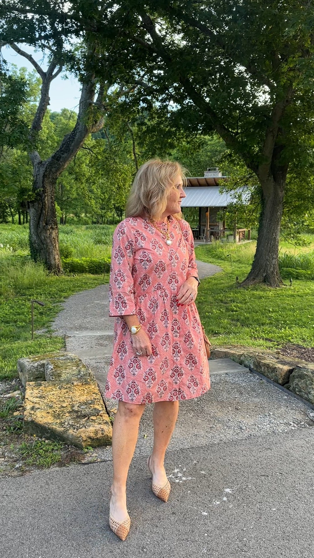 We had a lovely dinner tonight at Southall in leipers fork. Amazing spa and resort. 

Dress size medium. It’s such an easy style to dress up or dress down. Wearing a medium. 

Shoes are starting to get limited. Don’t miss out. The woven leather makes them mold to the shape of your foot. 


Wedding guest dress summer dress dinner date patio dinner 

#LTKWedding #LTKPetite #LTKOver40