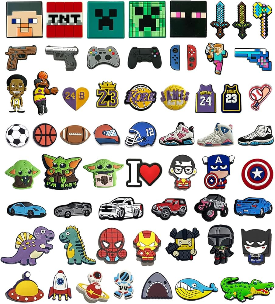 AD. Myhm Cute Shoes Charms Fit For Clogs Pins Accessoris For Shoe Decoration Gifts For Boys Kids ... | Amazon (US)