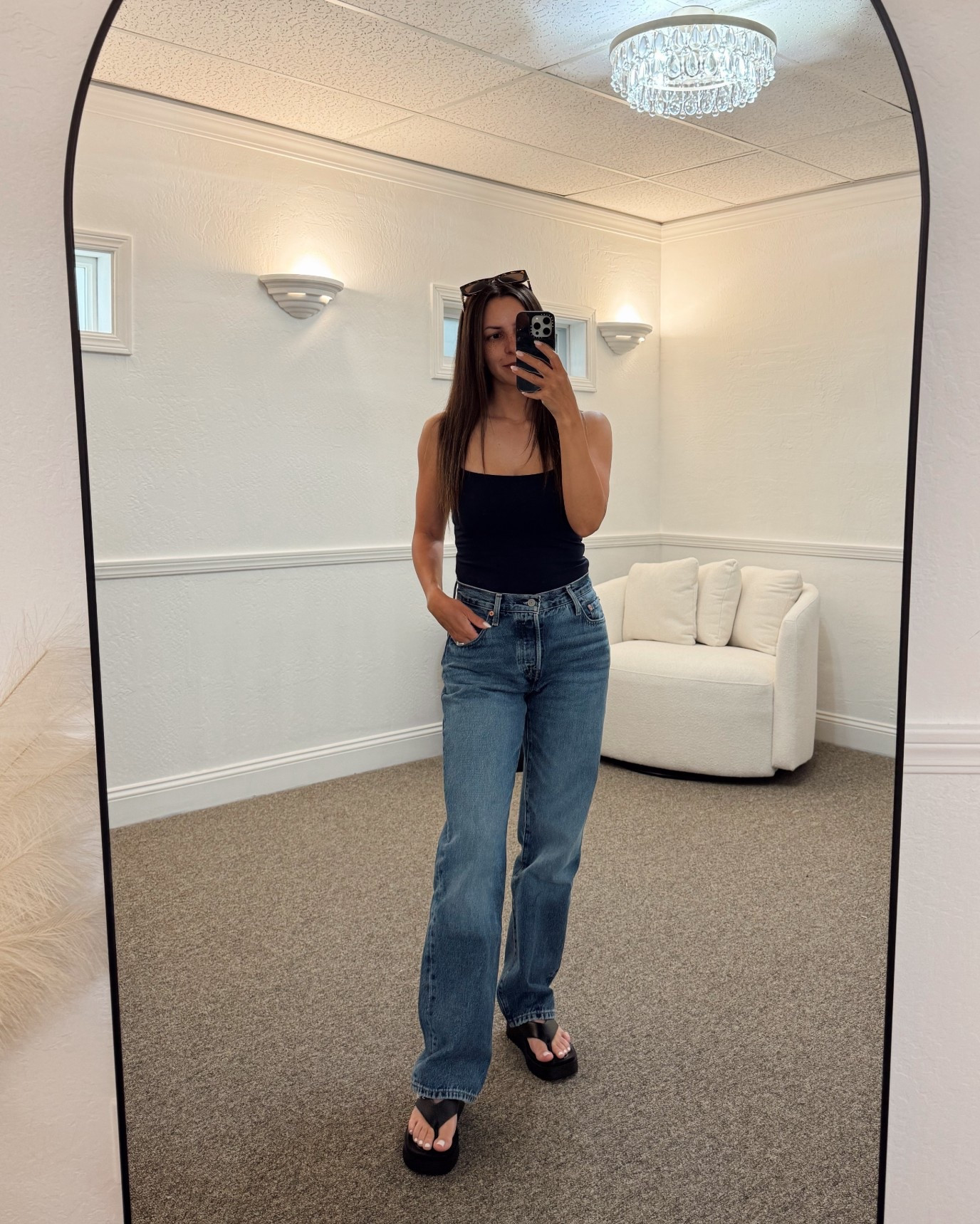 @abercrombie tank top cami- small
Levi’s 501 90s jeans- 25
Amazon platform flip flop sandals (runs small)
Miu Miu sunglasses

Petite, casual outfit, spring outfit, basics, jeans


#LTKPetite #LTKootd #LTKSaleAlert