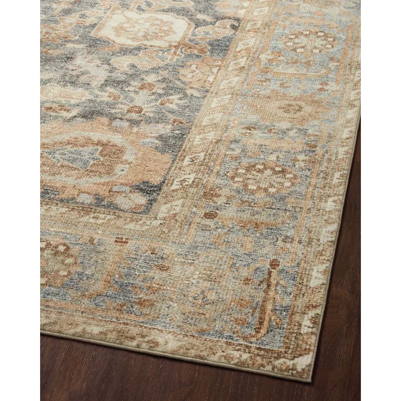 Margot Oriental Ocean/Spice Area Rug Feat. CloudPile | Wayfair North America