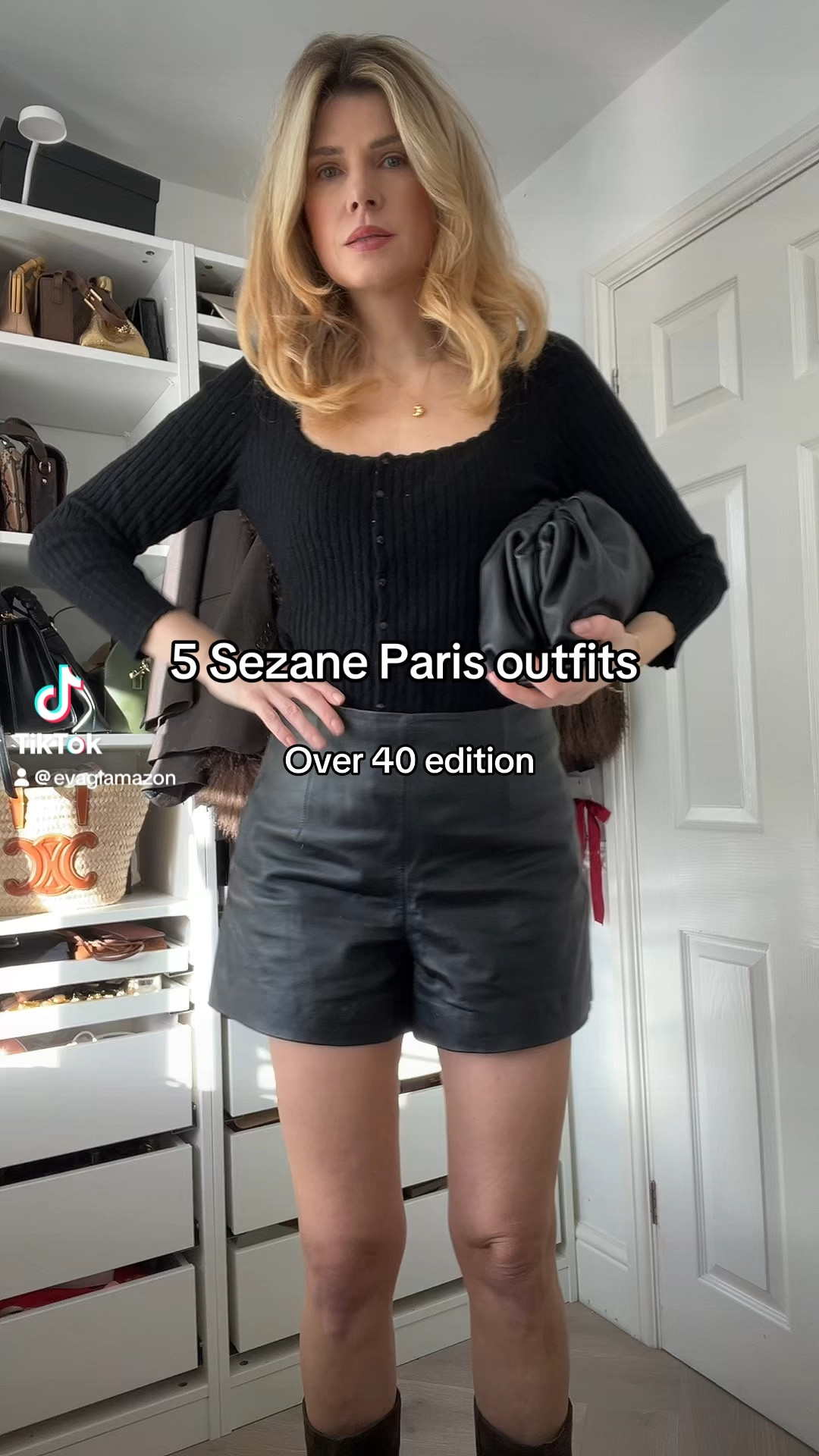 Leather skirt, spring outfits, khaki jacket, bomber jacket, knitted top, knitted dress, suede boots, sezane Paris bag, sezane dress, sezane outfits 

#LTKuk #LTKstyletip #LTKover50style