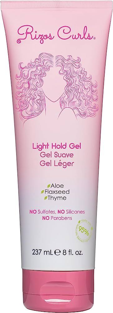 Rizos Curls Light Hold Styling Gel For Curly & Wavy Hair, Silicone-Free (8oz) | Amazon (US)