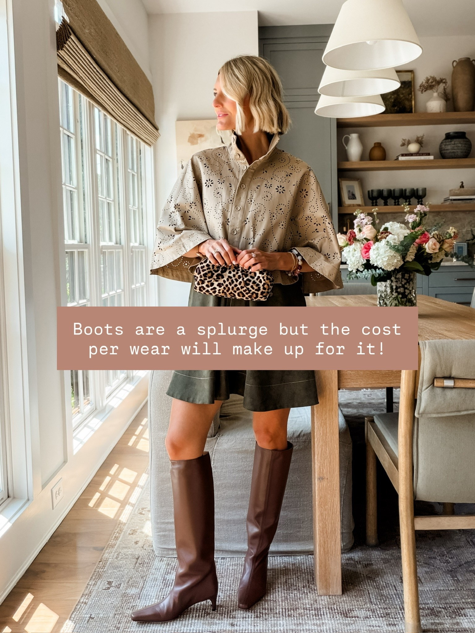 These tall boots are a splurge, but they are a timeless pair! You can wear these for years! 

Loverly Grey, fall shoes, tall boots, leather boots, staple shoes, timeless shoes, brown boots

#LTKSeasonal #LTKootd