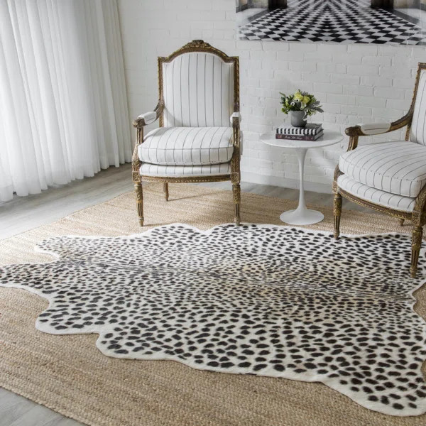 Acadia Black/White/Brown Rug | Wayfair North America