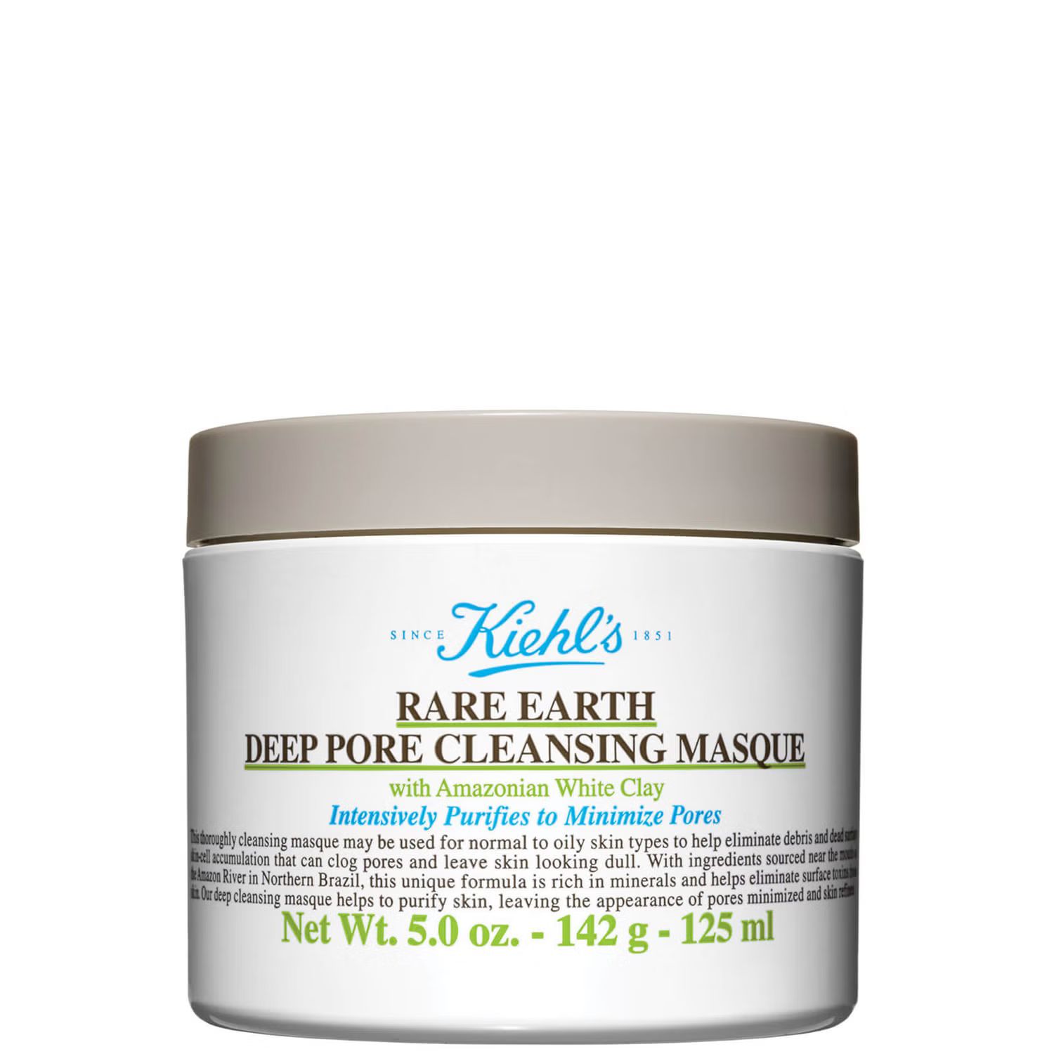 Kiehl's Rare Earth Deep Pore Cleansing Masque 142g | Look Fantastic (UK)