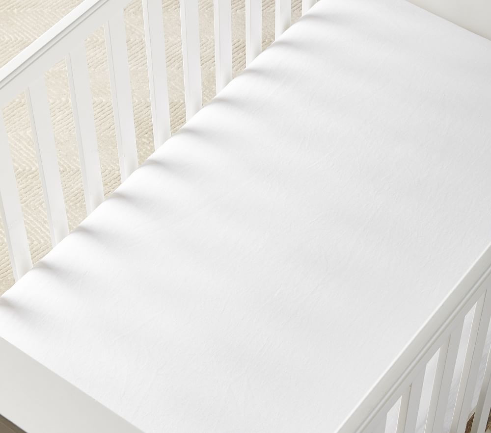Organic Cotton Crib Fitted Sheet | Pottery Barn Kids