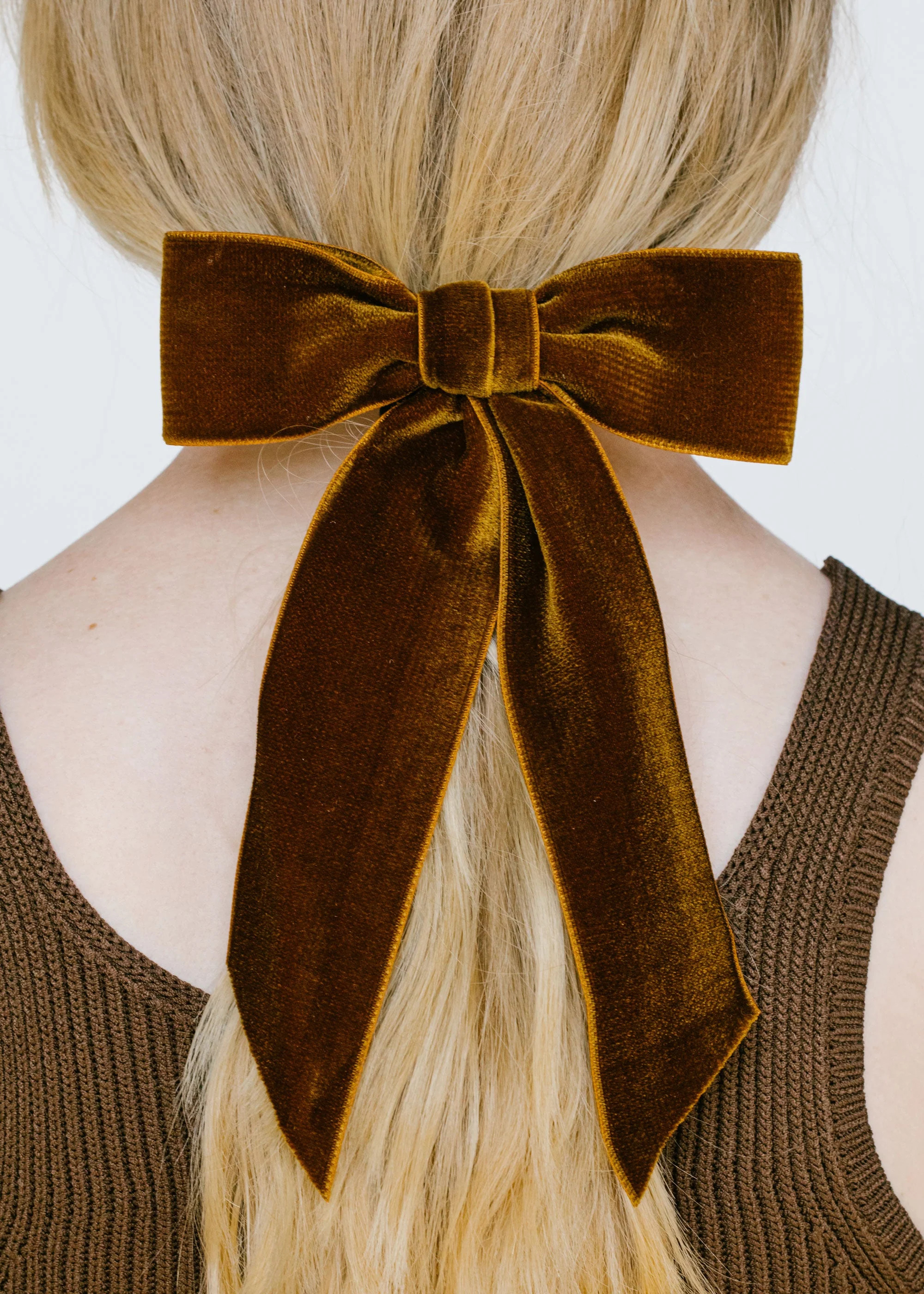 Wide Velvet Bow Barrette | Jennifer Behr 