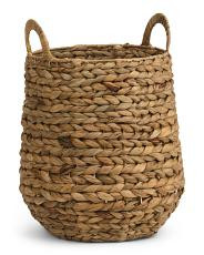 Bloated Basket With Ear Handles | TJ Maxx