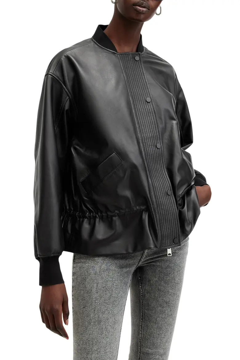 Sofi Leather Bomber Jacket (Women) | Nordstrom | Nordstrom