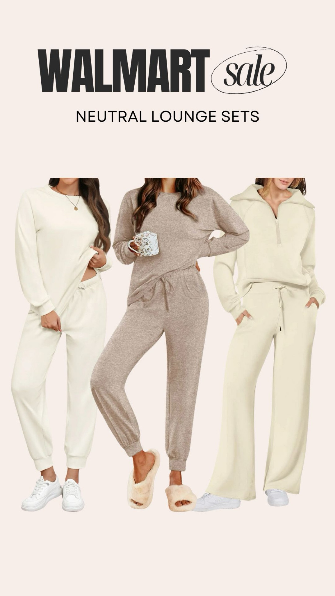 Neutral lounge sets on sale from Walmart 💕

#LTKHome #LTKFindsUnder50 #LTKSaleAlert