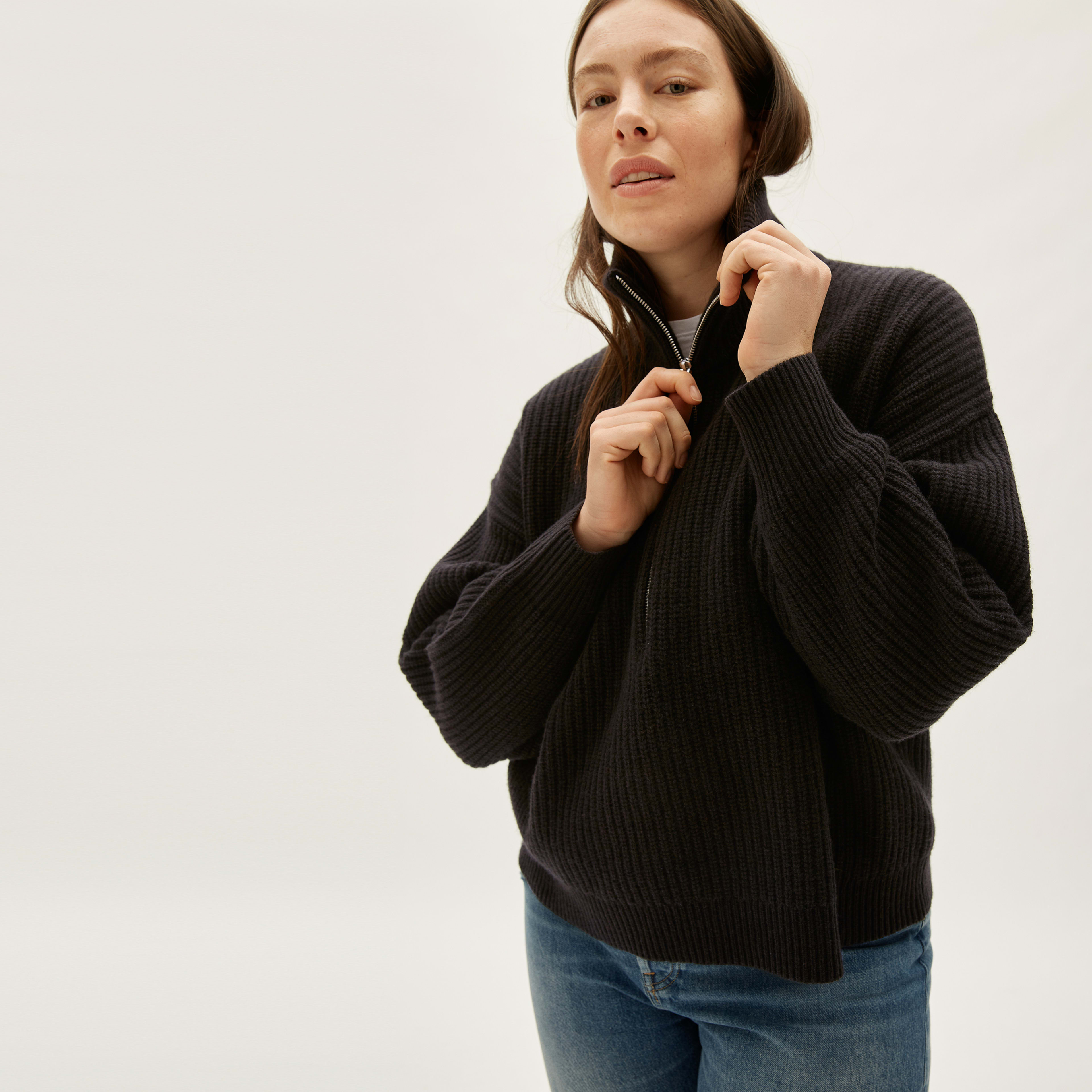 The Felted Merino Half-Zip Sweater | Everlane