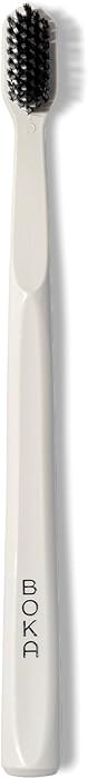 Boka Classic Manual Toothbrush with Extra Soft Activated-Charcoal, Tapered Bristles, Bioplastic H... | Amazon (US)