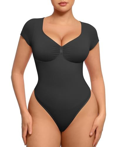 FeelinGirl Shapewear Bodysuit for Women Tummy Control Body Suit Black XXL | Amazon (US)