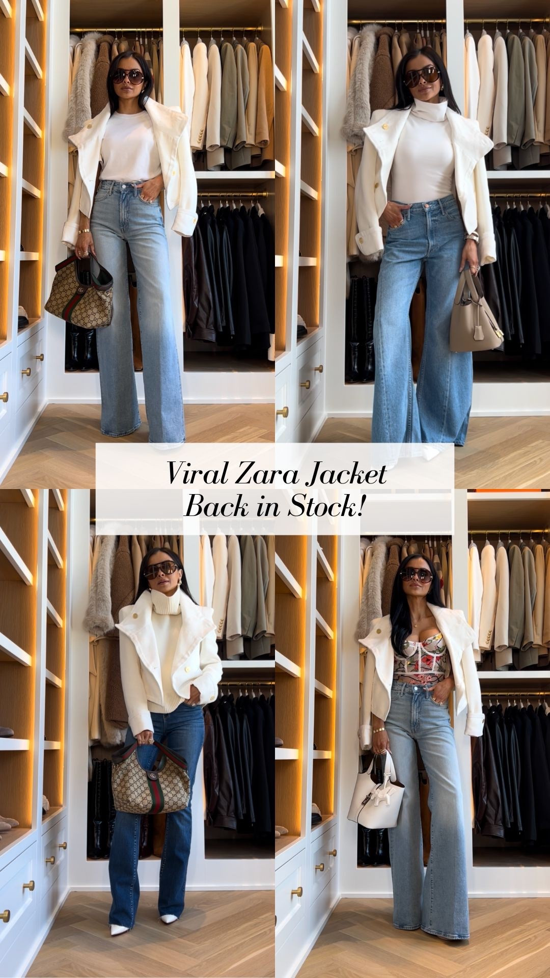 This viral zara jacket is back in stock! Styling it 4 ways here with my favorite mother hustler jeans, l’agence Ruth jeans, and mother lemon twist jeans.

Spring outfits 2026, spring workwear, business casual outfits, wardrobe staples over 40



#LTKOver40 #LTKWorkwear #LTKootd