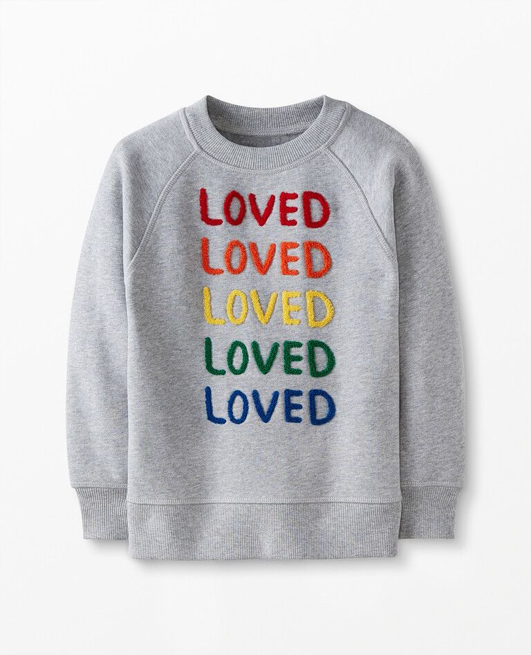 Be Loved Sweatshirt In French Terry | Hanna Andersson