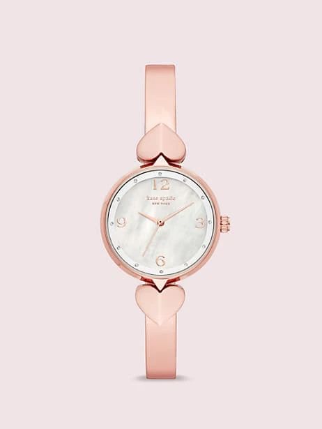 hollis rose gold-tone stainless steel bangle watch | Kate Spade (US)