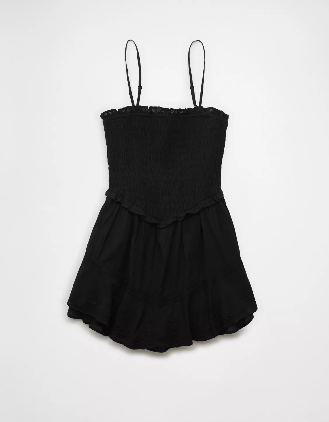 AE Bella Ruffle Tiered Romper | American Eagle Outfitters (US & CA)