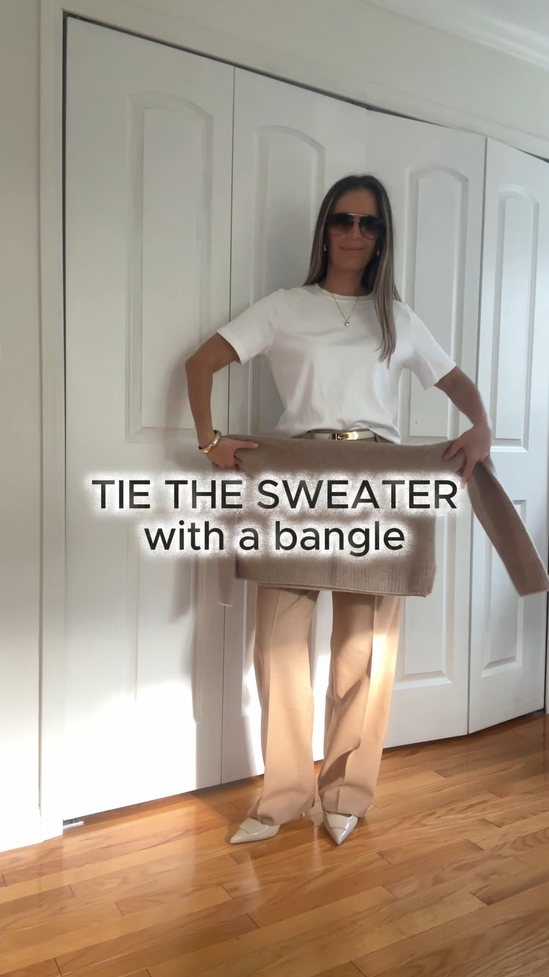 Style tricks 🤎☺️🫶
Cashmere sweater sz S
Wide pants sz 4
White t shirt sz S
I’m 5’5” 122 lbs 



#LTKFindsUnder100 #LTKFallSale #LTKStyleTip