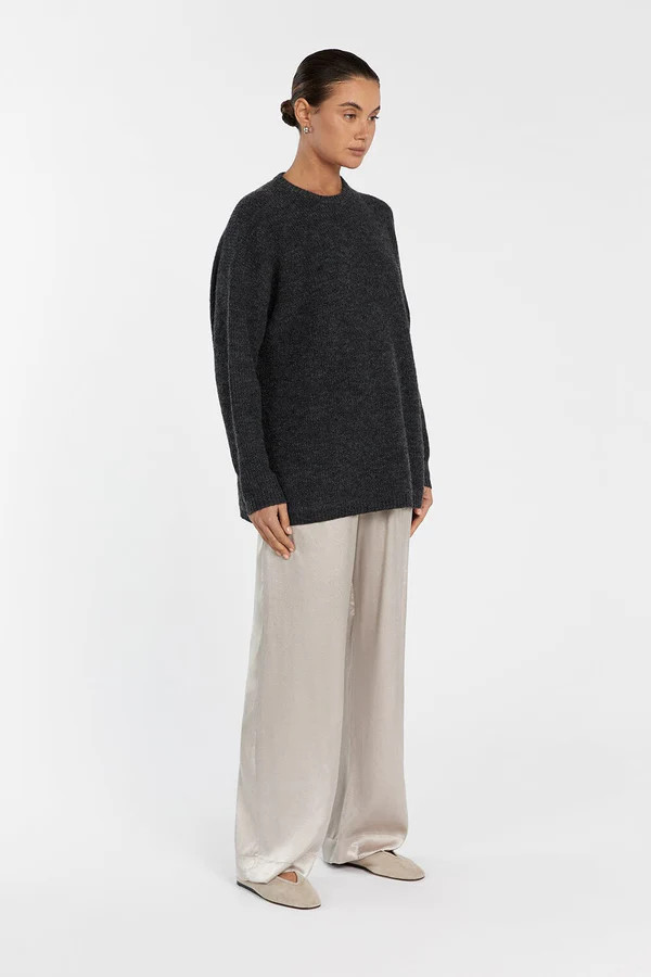 ANDERSON CHARCOAL MARLE KNIT JUMPER | DISSH