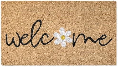 Spring Welcome Front Door Mat - 30"x17" Coir Doormat with Anti-Slip PVC Backing, Indoor Outdoor W... | Amazon (US)