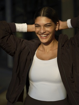 Signature Rib Square Neck Top | Athleta