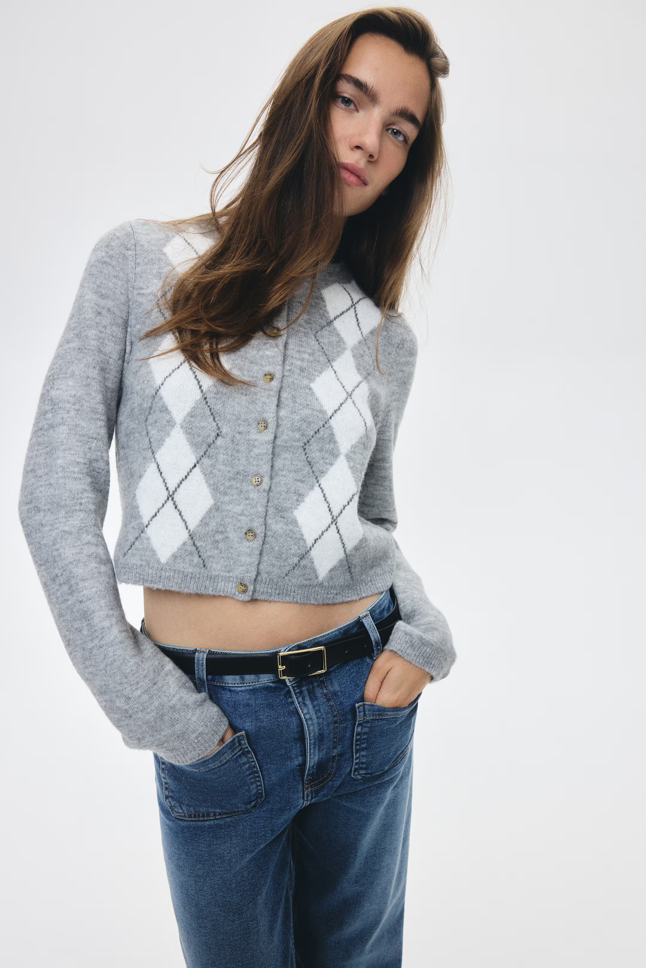 Jacquard-Knit Cardigan | H&M (US + CA)