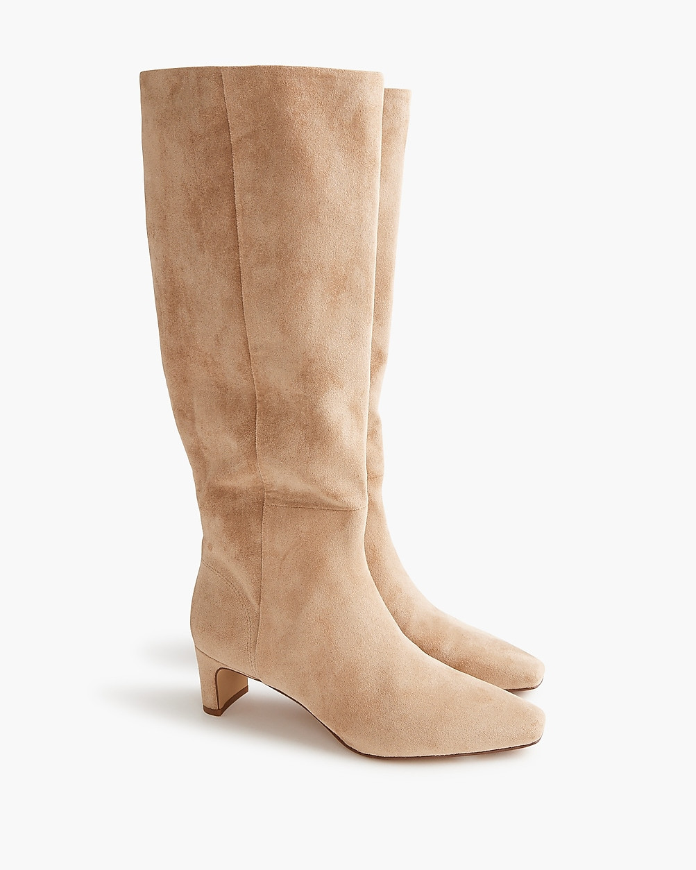 Sueded snip-toe tall boots | J.Crew Factory