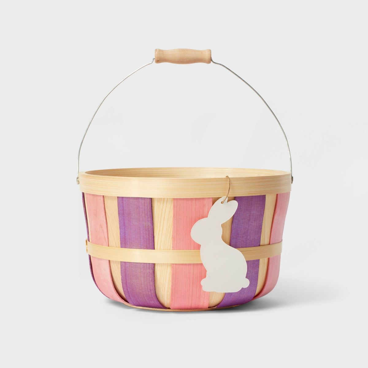 Chipwood Bamboo Easter Basket Pink - Spritz™ | Target