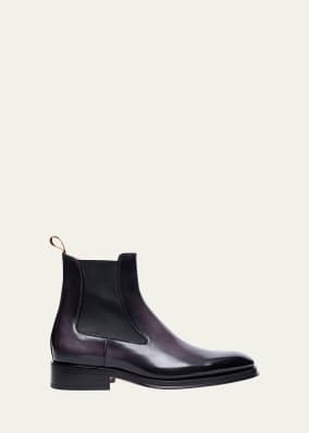 Christian Louboutin Men's Roadyrocks Patent Leather Chelsea Boots | Bergdorf Goodman