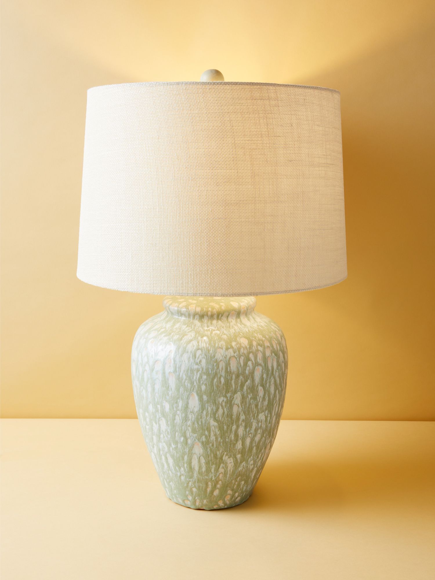 27in Ceramic Crackle Drip Finish Table Lamp | Table Lamps | HomeGoods | HomeGoods
