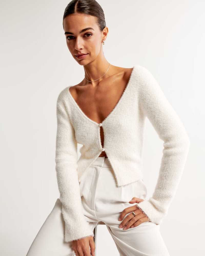 Ribbed Short Cardigan | Abercrombie & Fitch (US)