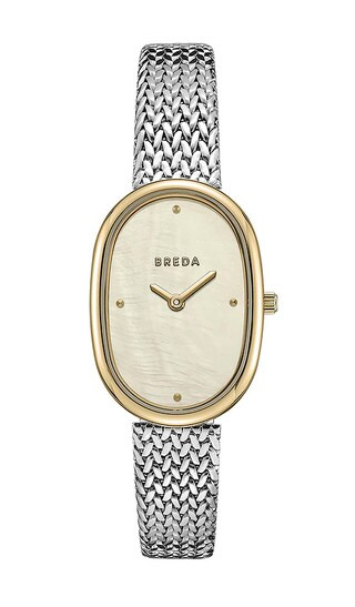 Breda Jane Tethered Watch in Metallic Silver. | Revolve Clothing (Global)