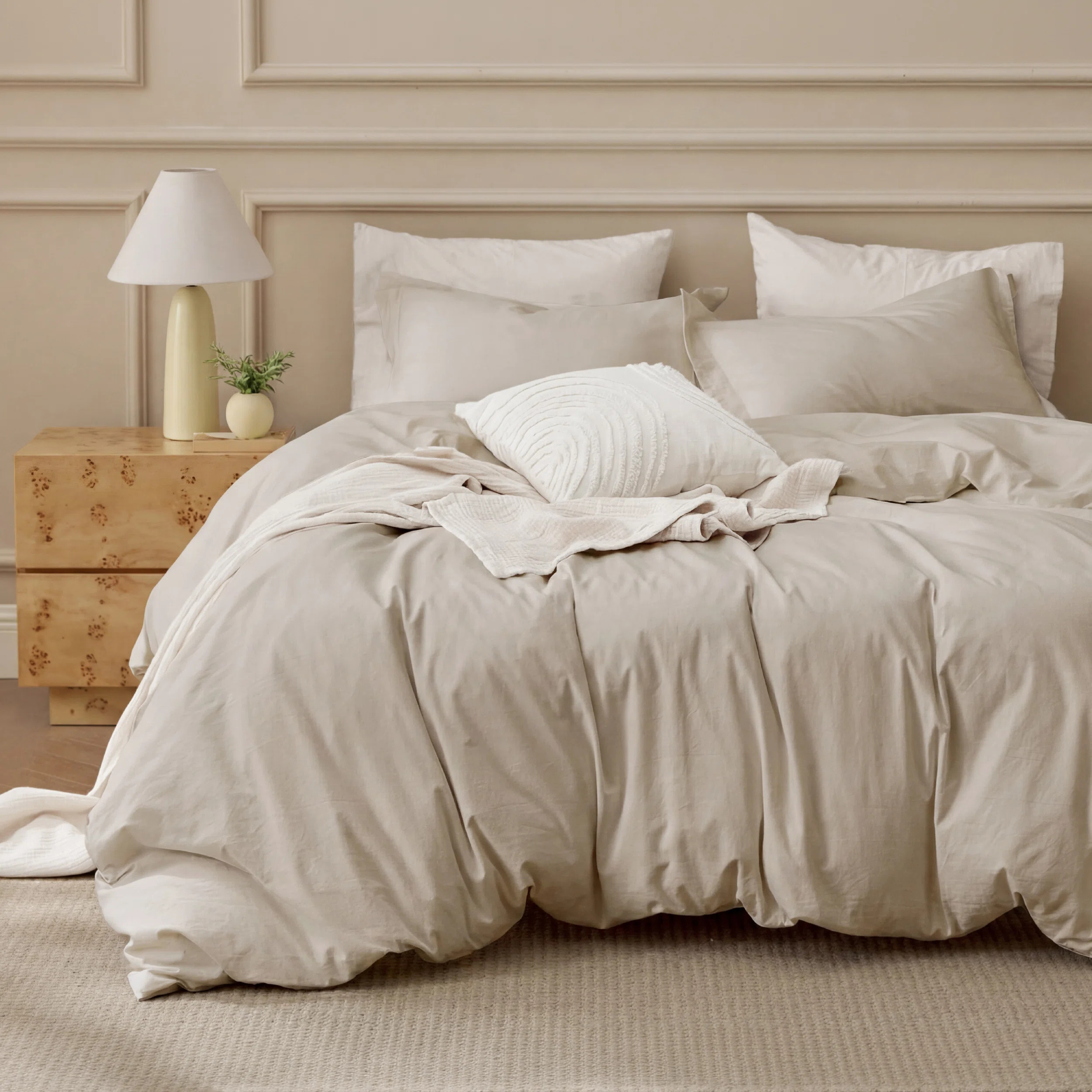 Bedsure 100% Muslin Cotton Duvet Cover Ultra-Soft, Breathable & Lightweight | Wayfair North America