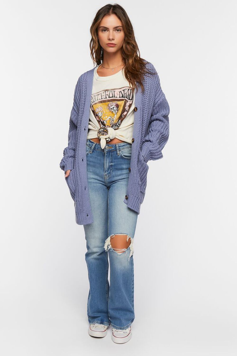 Chunky Knit Cardigan Sweater | Forever 21 (US)