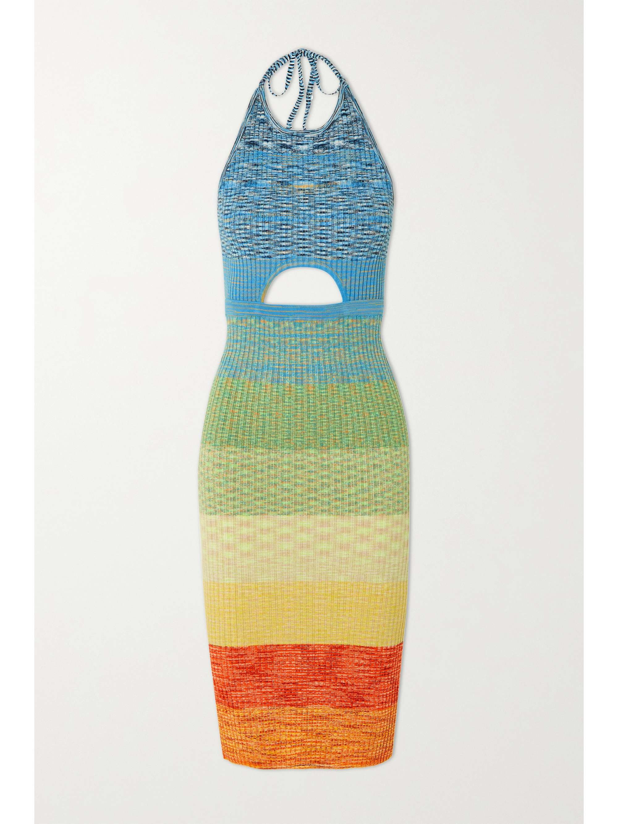 Edesia cutout space-dyed ribbed-knit dress | NET-A-PORTER (US)
