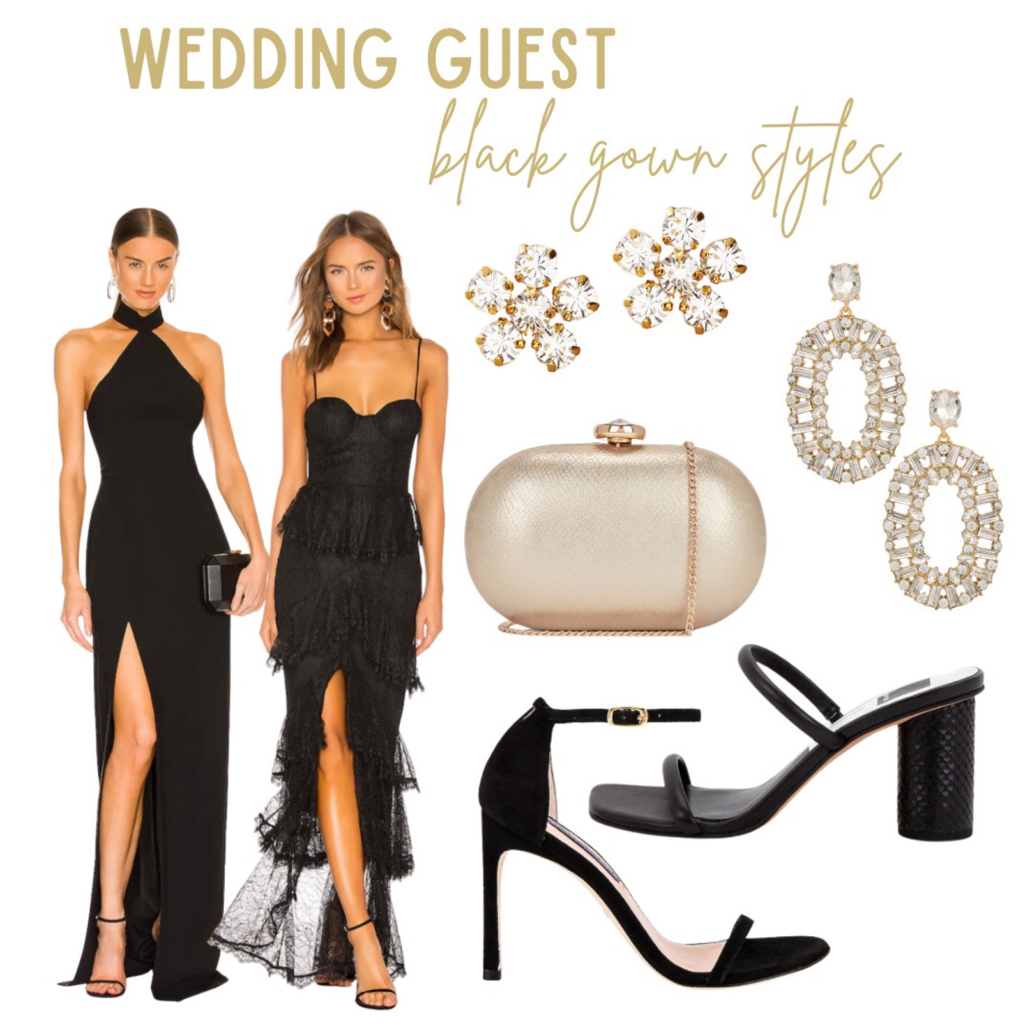 Black dresses for the wedding guest 

black gown, wedding guest dress, black wedding guest dress, formal wedding guest dress, black tie wedding guest dress, wedding shoes, wedding accessories

#LTKstyletip #LTKshoecrush #LTKwedding