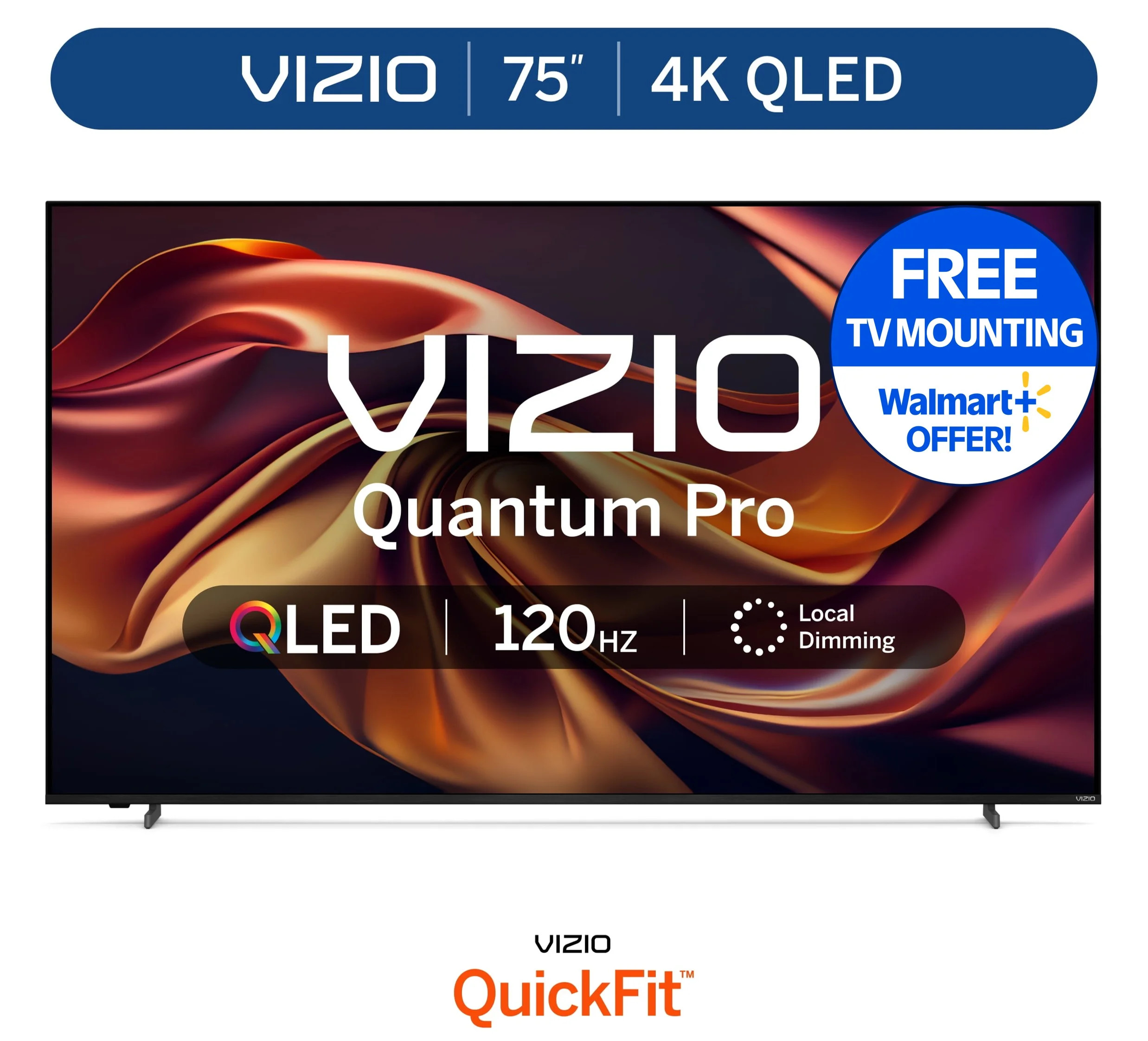 VIZIO 75" Class Quantum Pro 4K QLED HDR Smart TV (VQP75C-84) - Walmart.com | Walmart (US)