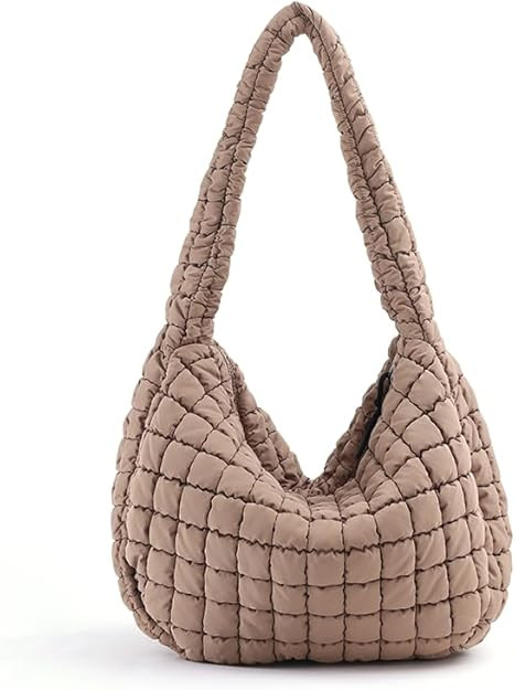 VAKAER Puffer Tote Bag for Women Quilted Crossbody Large Hobo Carryall Lightweight Padded Shoulde... | Amazon (US)